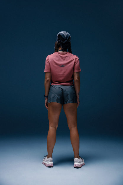 FORM crop tee pink clay