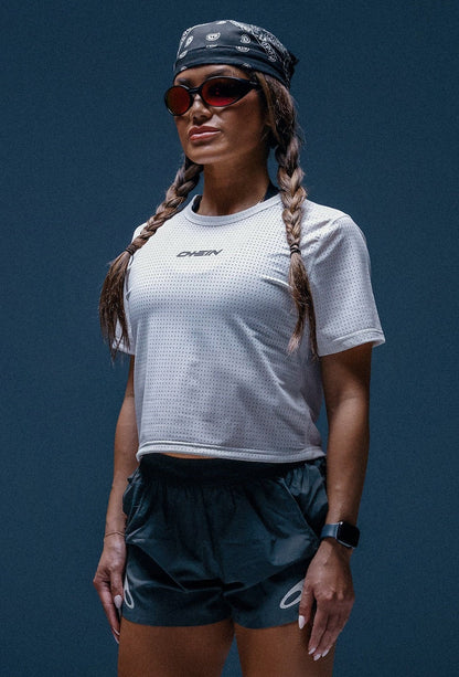 FORM crop tee white
